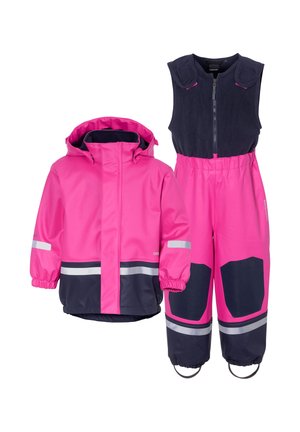 Regnbyxor - plastic pink