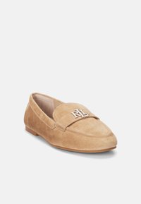 Lauren Ralph Lauren AVERI III SUEDE LOAFER - Jalga libistatavad jalanõud - camel