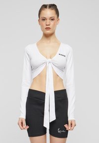 Karl Kani - RETRO KNOT BOLERO - Langærmet T-shirt - white Miniaturebillede 1