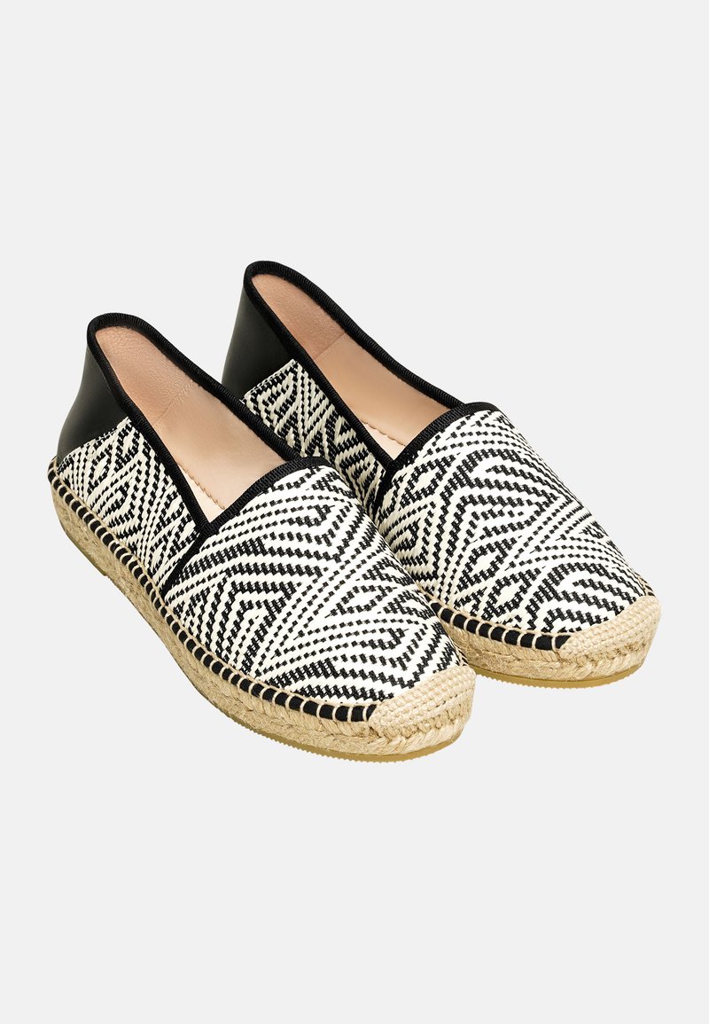 Herren Slipper | Henry Stevens TAYLOR EP Espadrille schwarz weiß/schwarz - GX04565 Herren Slipper | Henry Stevens TAYLOR EP Espadrille schwarz weiß/schwarz - GX04565