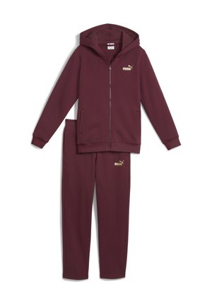 JOGGINGANZUG MIT KAPUZE SET - Trainingspak - ruby shimmer