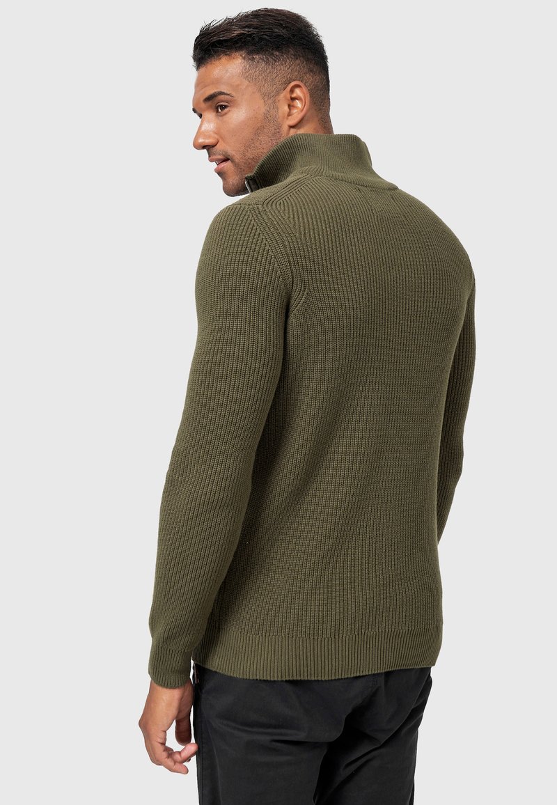 Herren Strickjacken | INDICODE JEANS MAYER Strickpullover army/dunkelgrün - IQ61881 Herren Strickjacken | INDICODE JEANS MAYER Strickpullover army/dunkelgrün - IQ61881