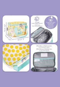 Isolierte Lunch-Tasche mit Tierdruck, wasserdichtem PEVA-Futter, Reißverschluss, innerer Netz Tasche und 4-6 Stunden heiß/kalt Schutz, 23x16x16 cm.