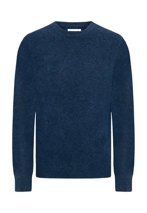 Striktrøje - blue avio solid