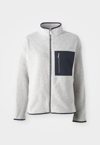 MALLOW ZIP THROUGH - Jachetă din fleece - grey/navyblue