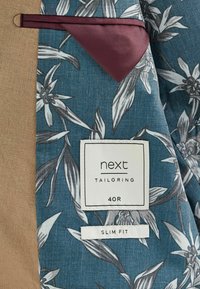 Next SLIM FIT LINEN BLEND TWO BUTTON - Sakko - light brown