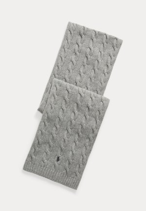 Polo Ralph Lauren, CABLE-KNIT WOOL-CASHMERE SCARF UNISEX - Bufanda - grey