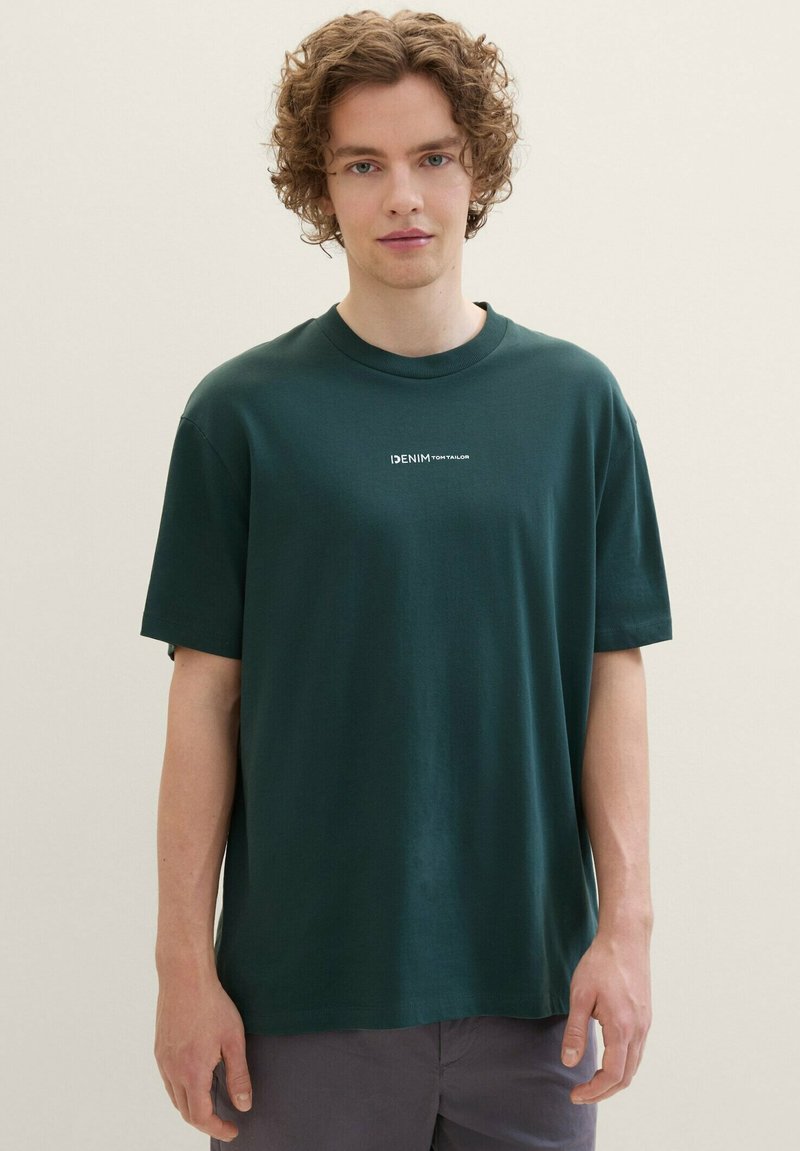 TOM TAILOR DENIM Základné tričko - dark gable green