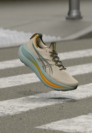 ASICS, GEL-NIMBUS 28 - Παπούτσια για τρέξιμο σε δρόμο - simply taupe/ocean haze