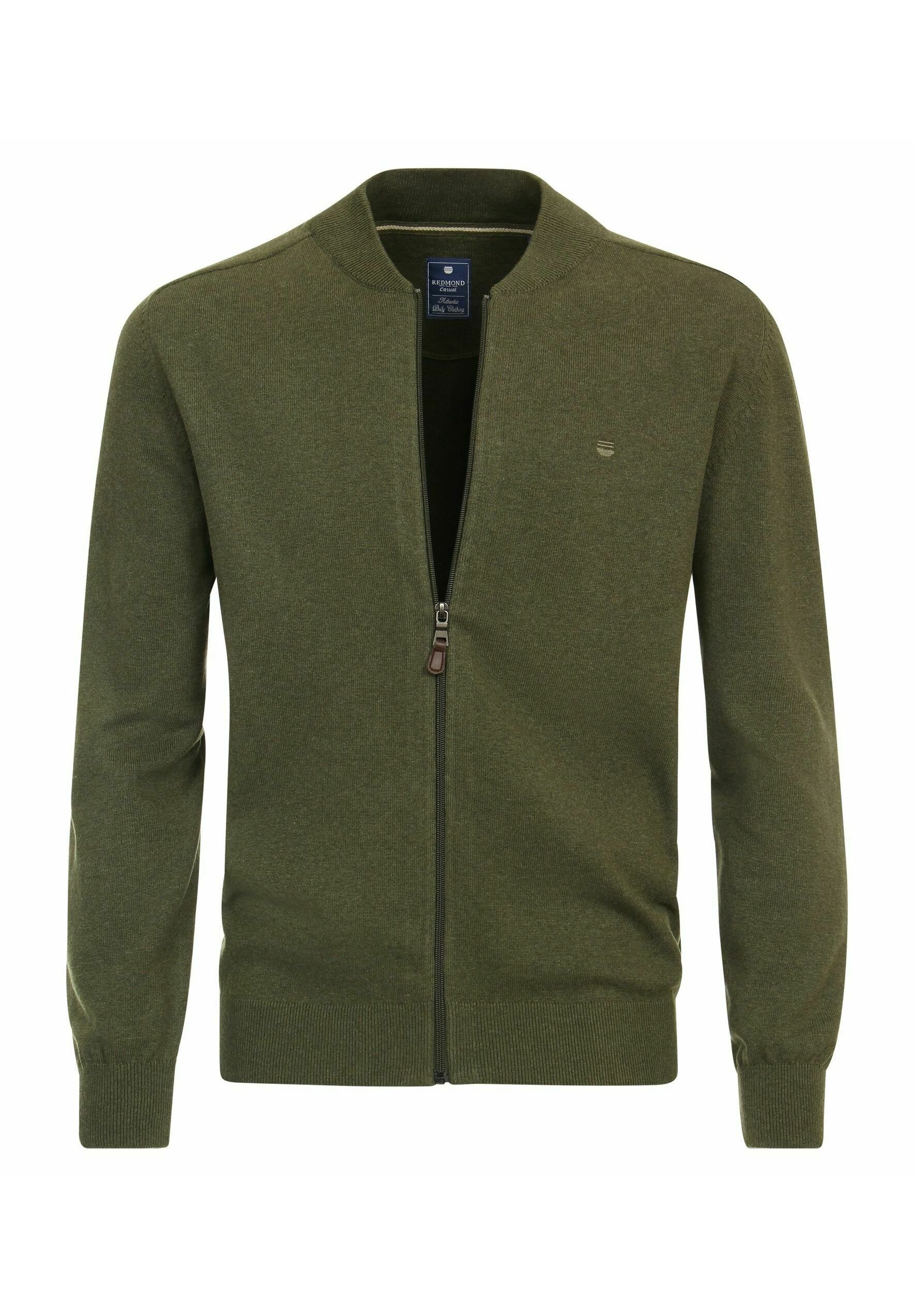 Redmond REGULAR FIT Strickjacke grün (631)/grün