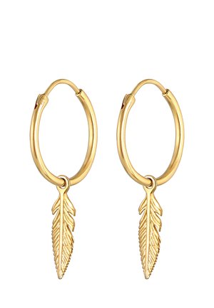 HOOPS FEATHER - Boucles d'oreilles - gold-coloured