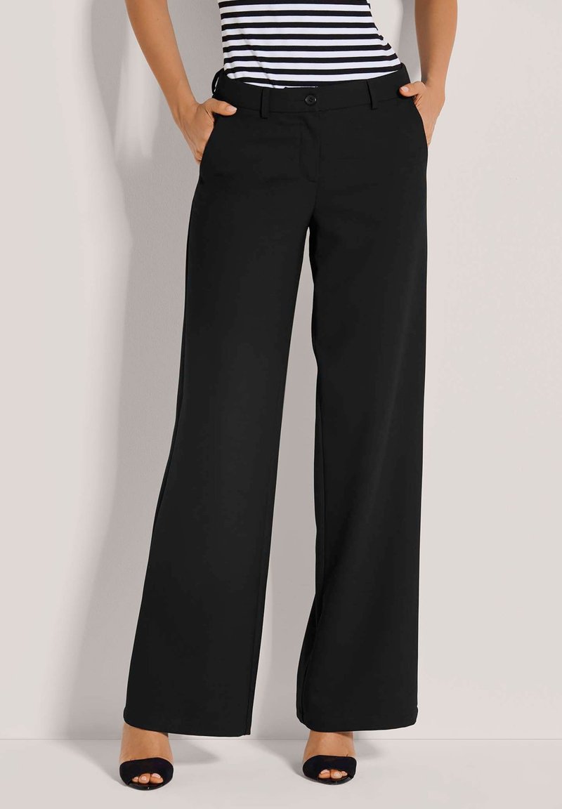 MADELEINE WEITE PALAZZO-MIT BÜGELFALTEN - Broek - black