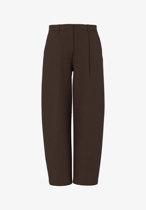 Pieces, PCBOSELLA BARREL PANTS - Pantalon classique - hot fudge
