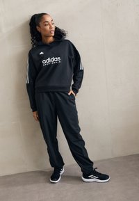 adidas Sportswear TIRO CUT 3 STRIPES HOODIE - Mikina s kapucňou - black/white