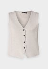 PCPEPPER - Waistcoat - silver gray