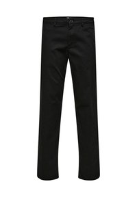 Selected Homme Tygbyxor - black