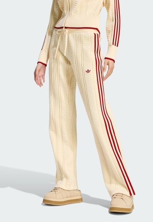 adidas Originals, ADIDAS ORIGINALS SST WIDE LEG TRACKPANT - Pantalon de survêtement - warm vanilla   team victory red