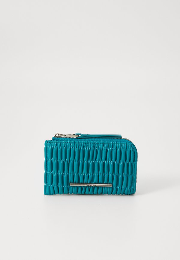 RUCHED MED ZIP - Wallet - teal slate