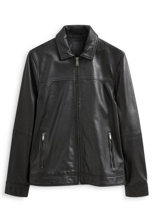 Next SIGNATURE LEATHER ZIP UP COLLARED - Nahkatakki - black