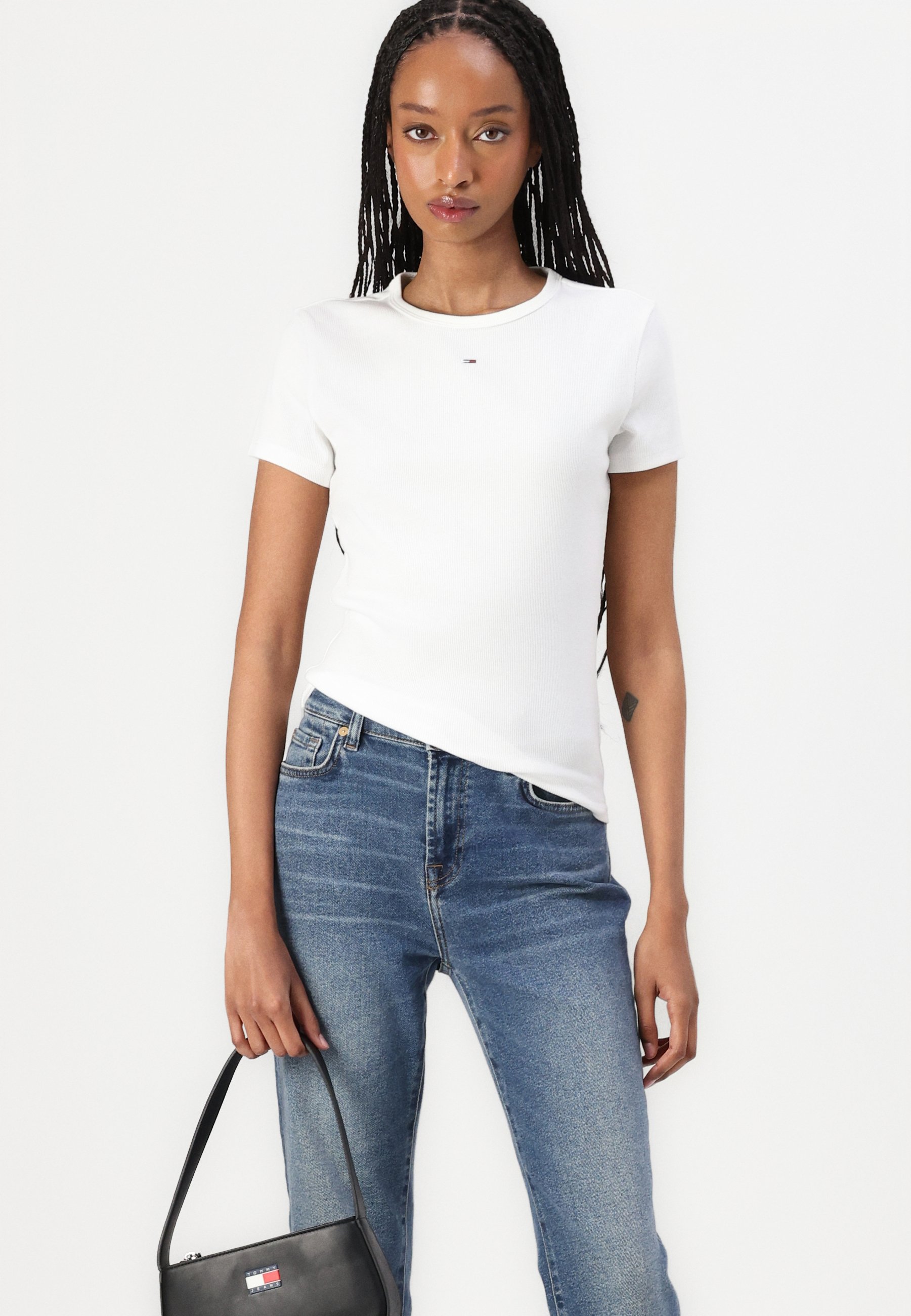 売れ筋商品|||トミーヒルフィガー Tシャツ レディース トップス ESSENTIAL 2 PACK - Basic T-shirt - ecru/sweet blue 61SbweaasQL._AC_SX466_.jpg