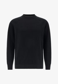 Boggi Milano TECH CREW NECK Jumper black Zalando
