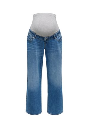 ONLY MATERNITY, OLMMADISON BLUSH WIDE DNM PIM3005 NOOS - Wide leg - medium blue denim