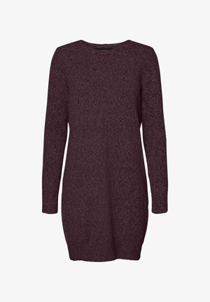 Pikema varrukaga kudumkleit tumepunases burgundis. Omab ümmargust kaelust ja veidi kitsenevat alushelka, valmistatud tekstuurilisest kangast.