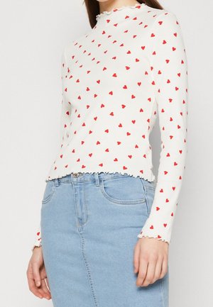 Långärmad tröja - white