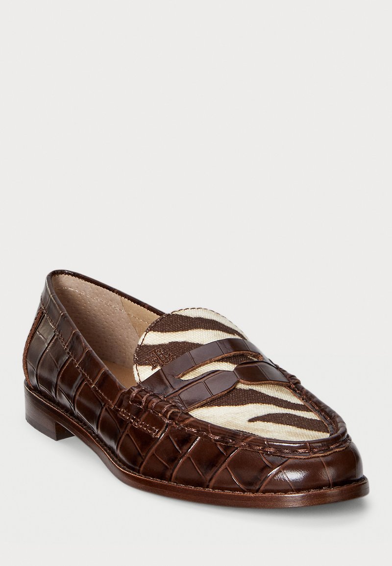 Lauren Ralph Lauren WYNNIE FLATS LOAFER Mocassins dark hickory