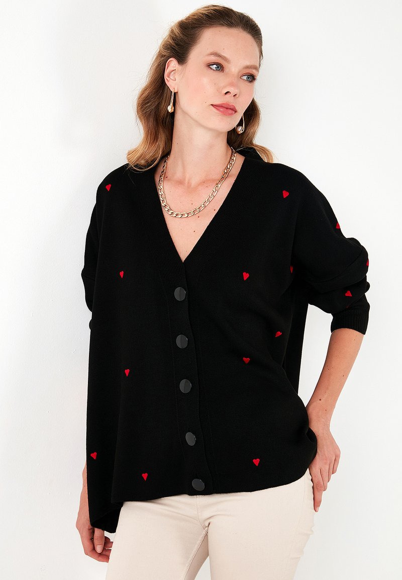 LELA Neuletakki - black