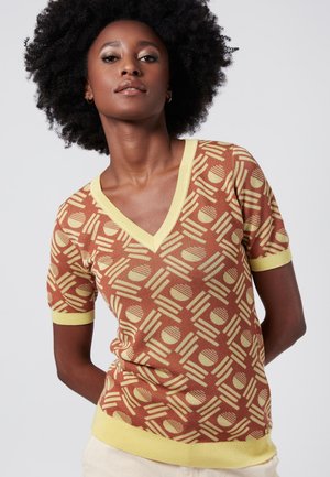4funkyflavours PERFECT LOVE AFFAIR - T-shirt print - brown