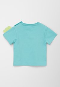s.Oliver MIT ZACKEN APPLIKATION - T-shirt print - türkis
