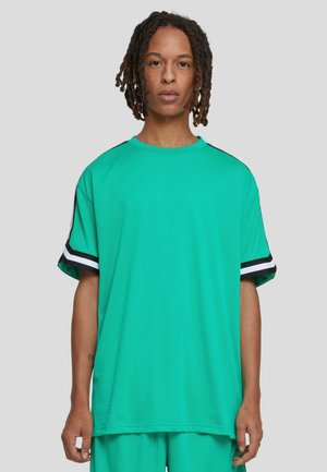 STRIPES TEE - T-shirt imprimé - ferngreen