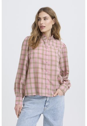 Bluza z gumbi - silver pink