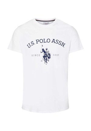 U.S. Polo Assn. ARCHIBALD - Tricou cu imprimeu - white