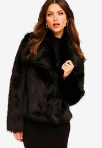 REGULAR FIT - SHAWL COLLAR - Zimná bunda - black