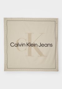 Calvin Klein Jeans BOLD MONO LOGO SHAWL - Marama - eggshell