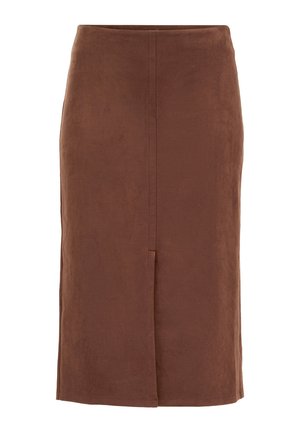 WE Fashion, CURVE - Jupe trapèze - cinnamon brown
