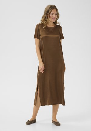 KAHOLLIE - Jersey dress - chestnut