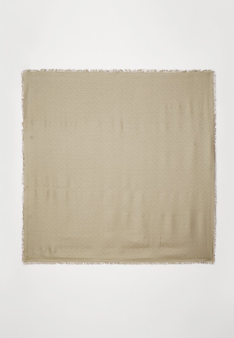 Calvin Klein MONOGRAM SCARF 130x130 - Fuliaras - eucalyptus