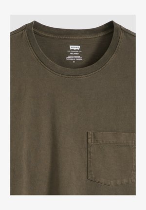 Levi's®, RELAXED POCKET TEE - T-shirt basic - garment dye deep dep - browns -