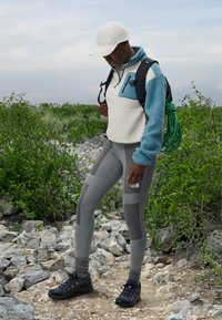 The North Face YUMIORI ¼ ZIP - Polárpulóver - algae blue/white dune/midnight petrol
