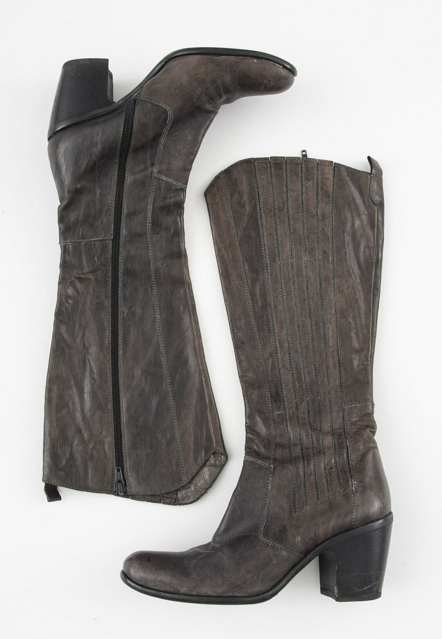 Janet \u0026 Janet Laarzen met hoge hak - grey/grijs - (Pre-owned) - Zalando.nl