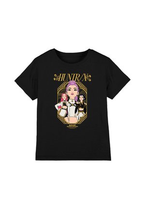 NETFLIX, KPOP DEMON HUNTERS HUNTRIX GOLDEN FRAME UNISEX - T-Shirt print - black