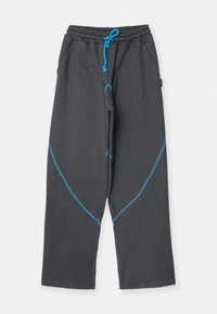 PANTS - Träningsbyxor - anthracite grey/tropical blue