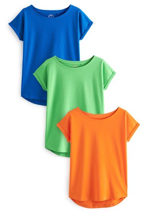 3 PACK - T-Shirt basic - orange blue green