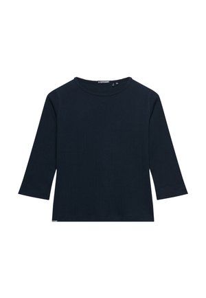Superdry & Co, SUPERDRY ATHLETIC ESSENTIALS POINTELLE HALF SLEEVE TOP.. - Camiseta de manga larga - eclipse navy