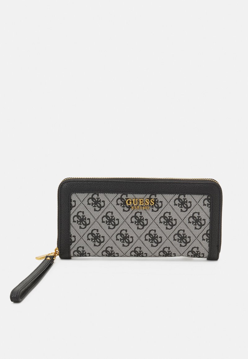 Guess ZADIE LOGO ZIP AROUND Wallet black Zalando.de