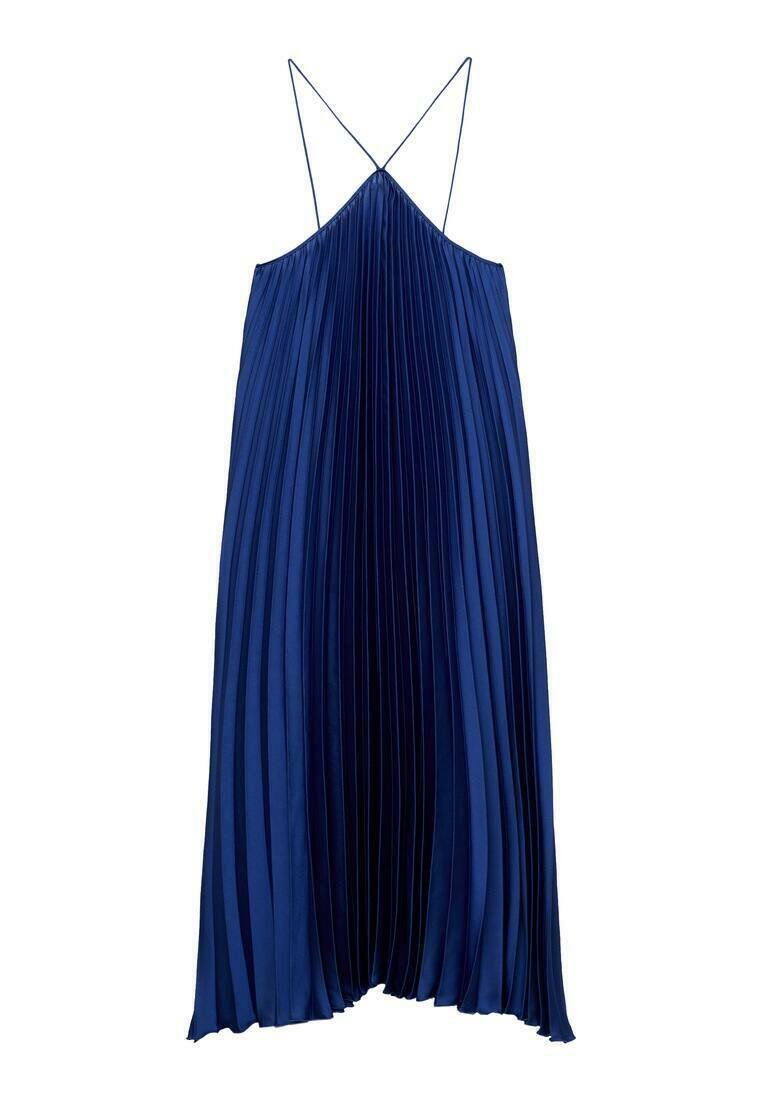 Mango Maxi-jurk donkerblauw
