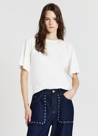 Calliope T-shirt basic - bianco lana